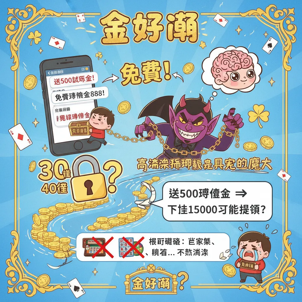 想拿免費體驗金試玩？小心別掉進高流水黑網陷阱